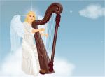 thiên thần đánh đàn harp