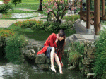 gái quê rửa chân, lựa rau, nấu bếp