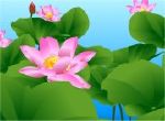 áo dài trắng ôm cặp trong đình bên hồ sen