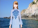 áo dài xanh và vịnh Vĩnh Hy - Phan Rang Ninh Thuận