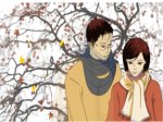tình nhân dạo bước chiều thu gió lộng