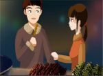 cặp tình nhân hò hẹn đi shop