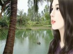 thôn nữ ngây thơ bên ao cá